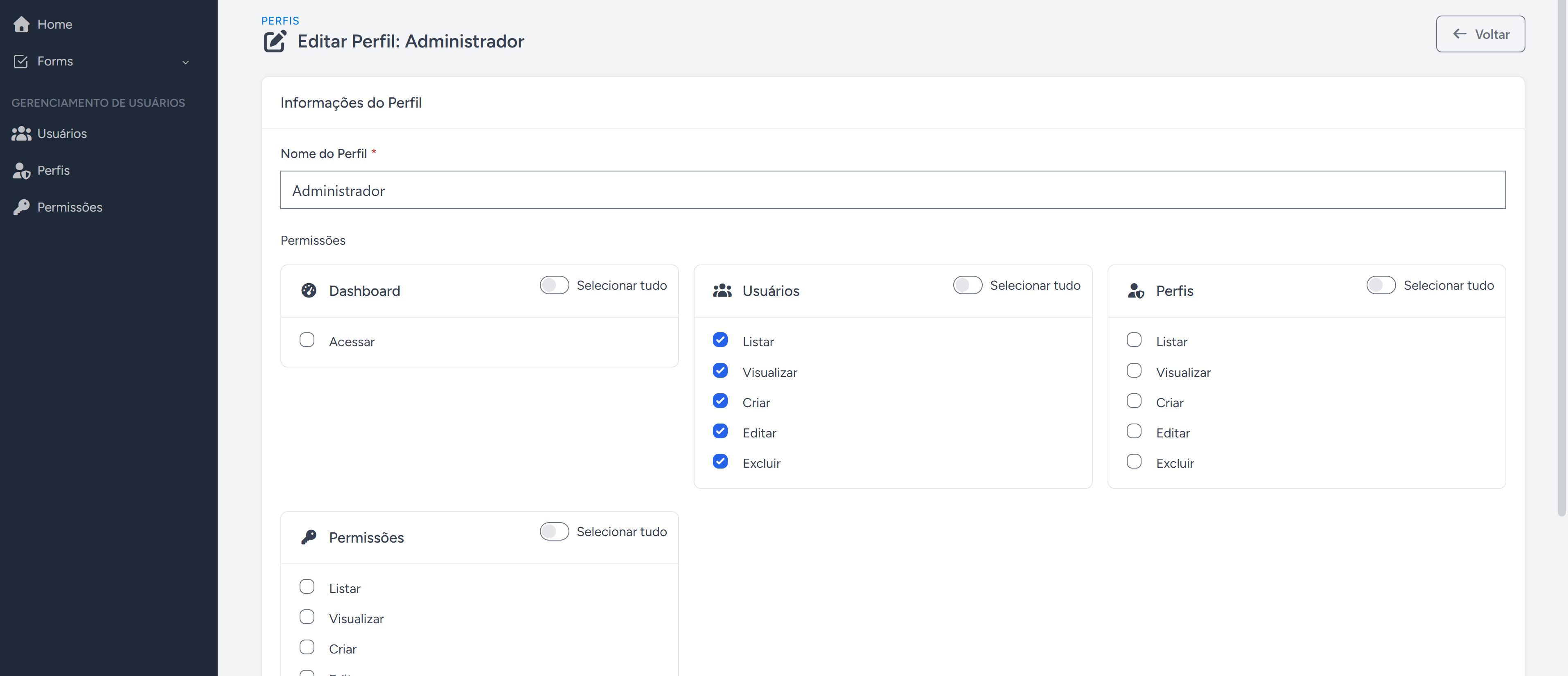 Projeto Base Laravel